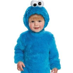 NWT 3T-4T Cookie Monster Costume with Light-Up Eyes